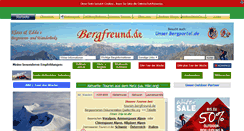 Desktop Screenshot of bergfreund.de